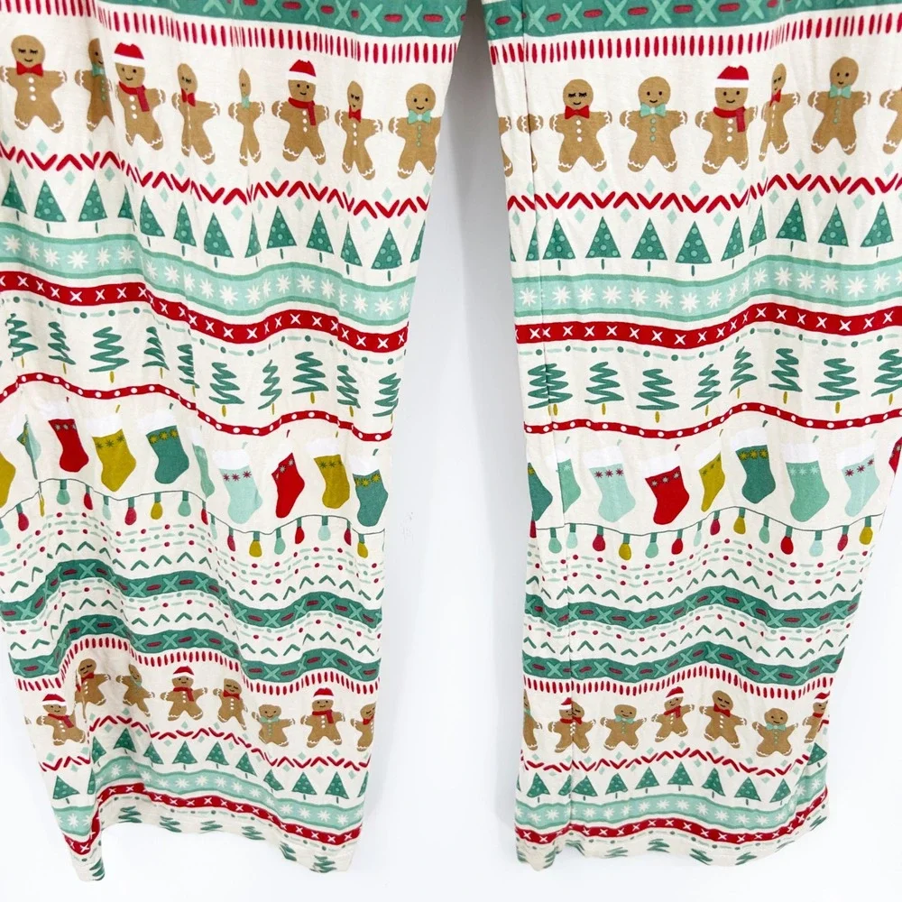 Little Sleepies Mens Christmas Festive Fair Isle Bamboo Pajama Pants Size XXL‎